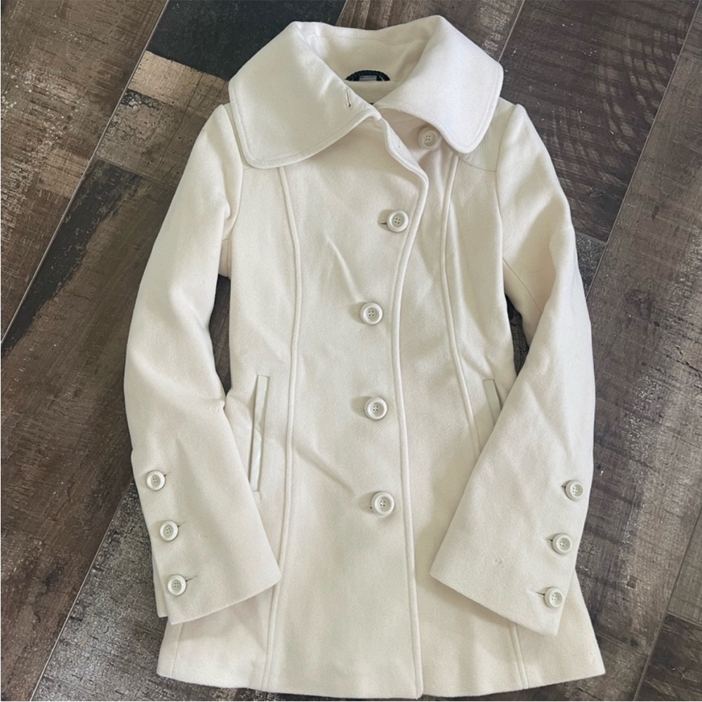 Mackage White Wool Blend Coat